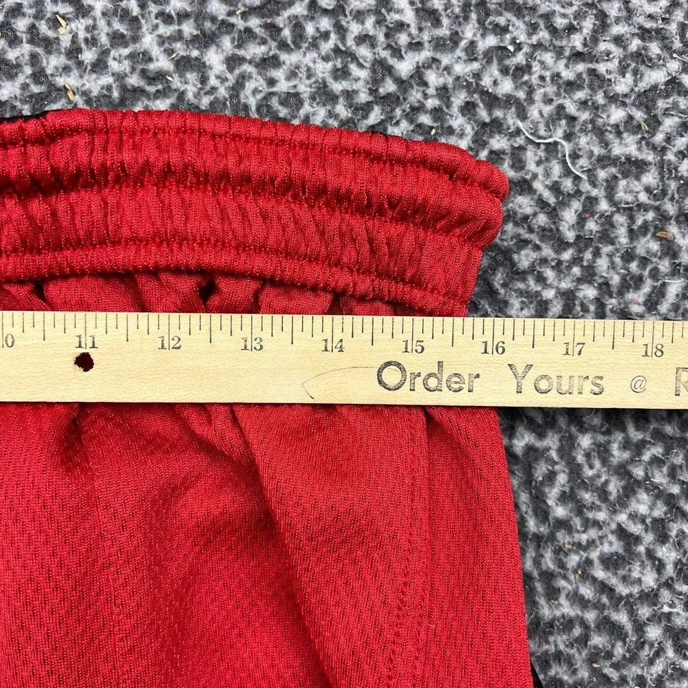 Air Jordan Athletic Shorts Men XXL Red Black Mesh Basketball Jumpman Reversible